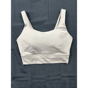 Avia Womens Taupe Multi-Strap Open Back Sports Bra Medium M 8-10 AV15100132804